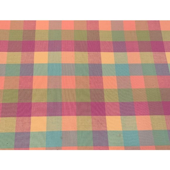 Spring Table Runner Easter Cottage Farmhouse Decor Plaid Cotton Decorative Cloth - Picture 5 of 8
